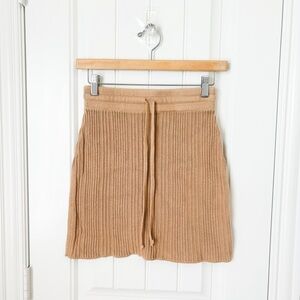 Rue Stiic Tan Knit Skirt Size Small